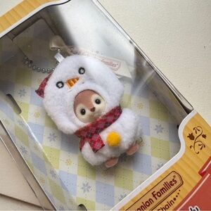 Sylvanian Families “Snowman Deer” Keychain Calico Critters